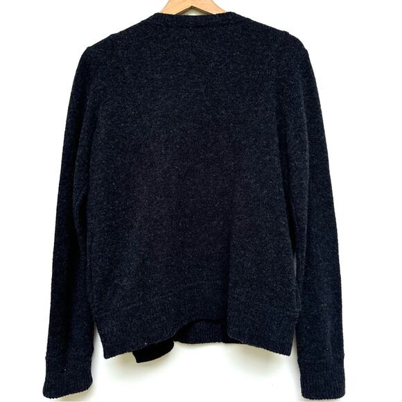 Eileen Fisher Dark Grey Moto Wool Jacket Small - Picture 6 of 10